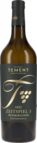 Weisser Burgunder Zeitspiel 3 Spätfüllung - Tement - Weißwein