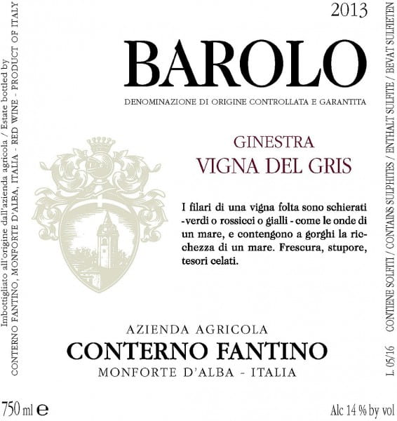 Barolo Vigna del Gris - Conterno-Fantino - Rotwein