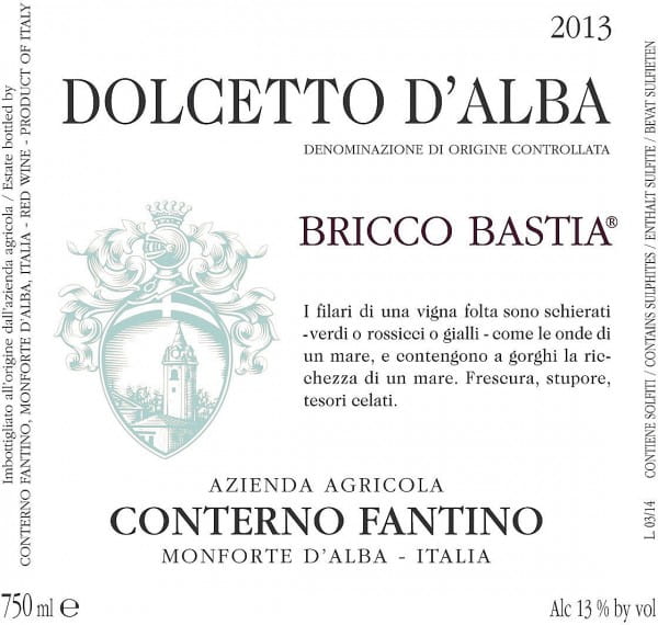 Dolcetto d´Alba Bricco Bastia - Conterno-Fantino - Rotwein