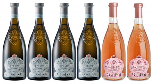 4x Lugana & 2x Rose - Ca dei Frati - farblos