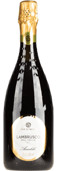 Lambrusco Rosso Rose di Bacco Amabile - Chiarli 1860 - Rotwein