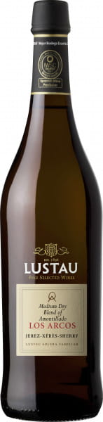 Amontillado Sherry Los Arcos Medium Dry - Emilio Lustau - farblos
