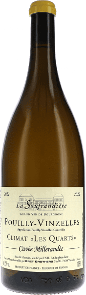Pouilly-Vinzelles Climat Les Quarts Cuvée Millerandée AOC - La Soufrandière - Weißwein