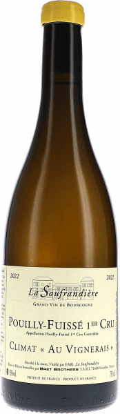 Pouilly-Fuissé Climat 1er Cru Au Vignerais AOC - La Soufrandière - Weißwein